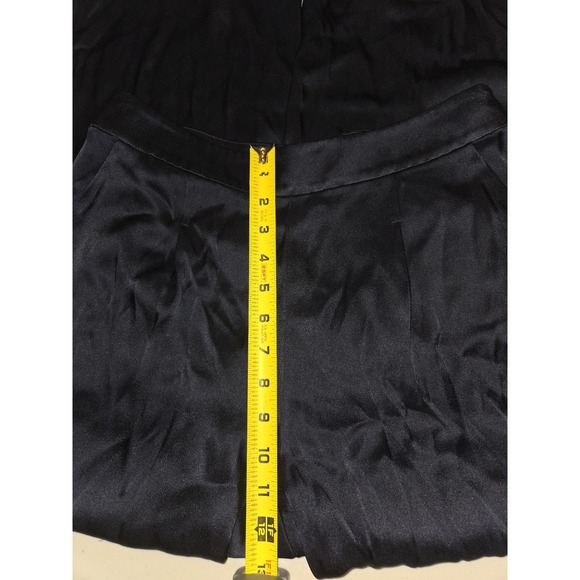 St John Pants 6 Blue Pleated Side Zip‎ Dress Pants Wide-Leg - Picture 9 of 15